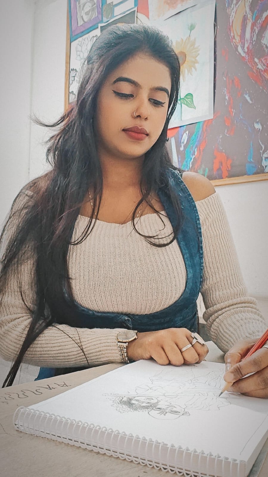 Kajal - resin artist and founder of Handinest by Kajal Delhi, crafting handmade resin art